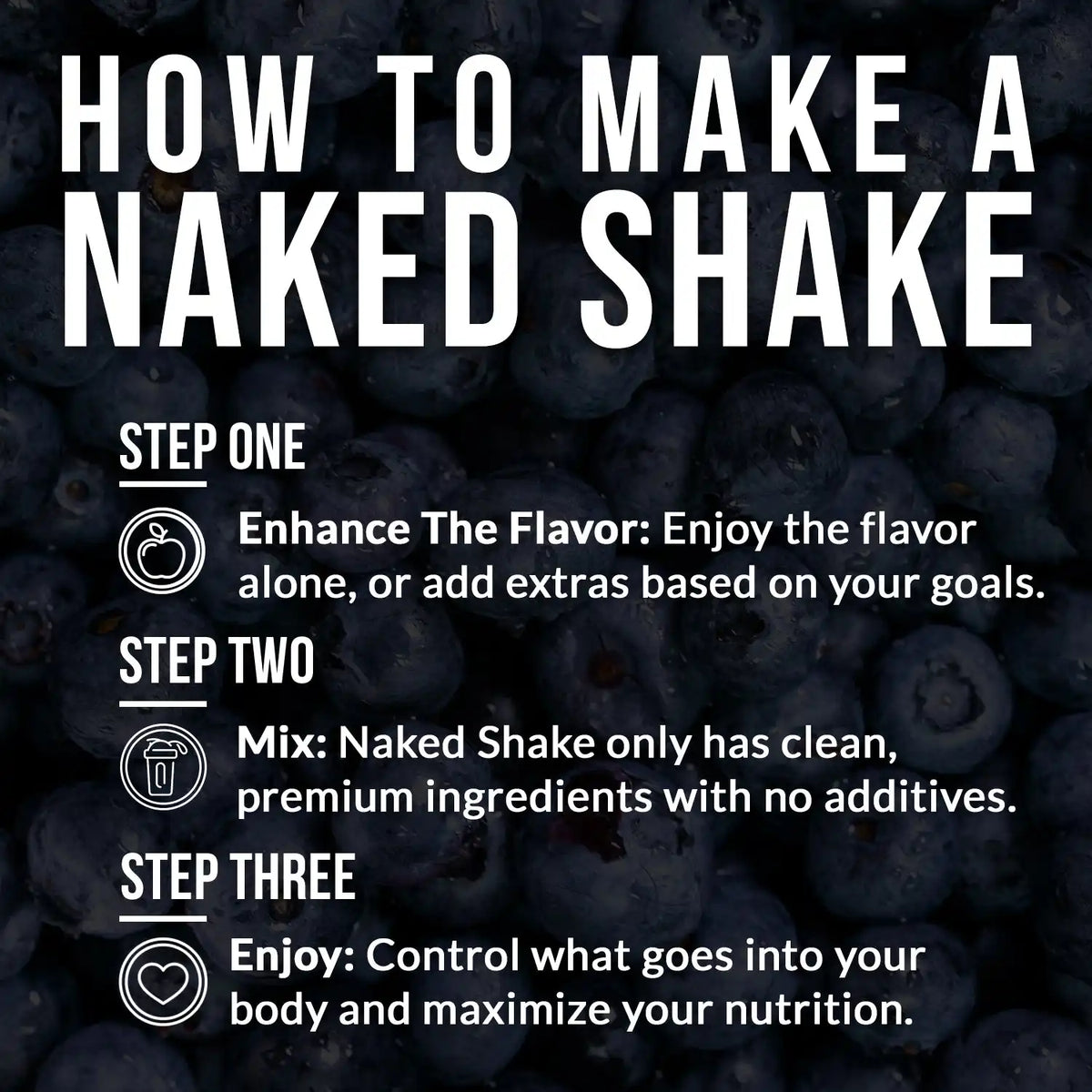 Blueberry Muffin Protein Shake | Naked Shake - 30 Servings