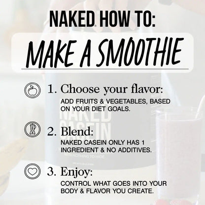 Vanilla Casein Protein Powder | Naked Vanilla Casein - 2LB