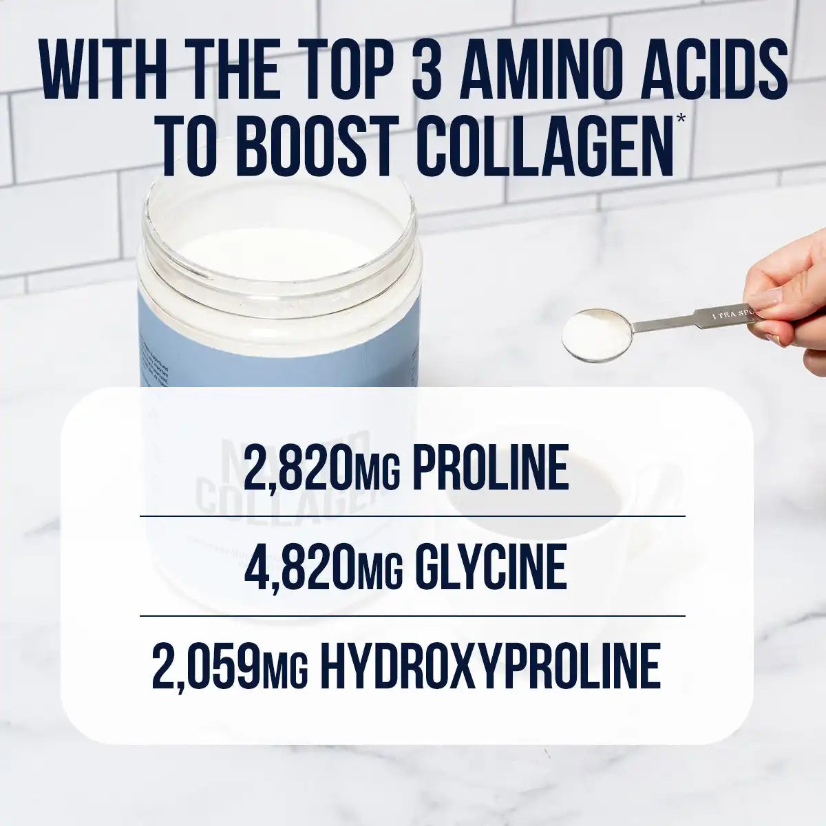 Collagen Peptides with Hyaluronic Acid | Naked Collagen Advanced - 1.3 LB