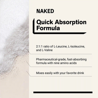 Essential Amino Acids Supplement | Naked EAAs - 50 Servings