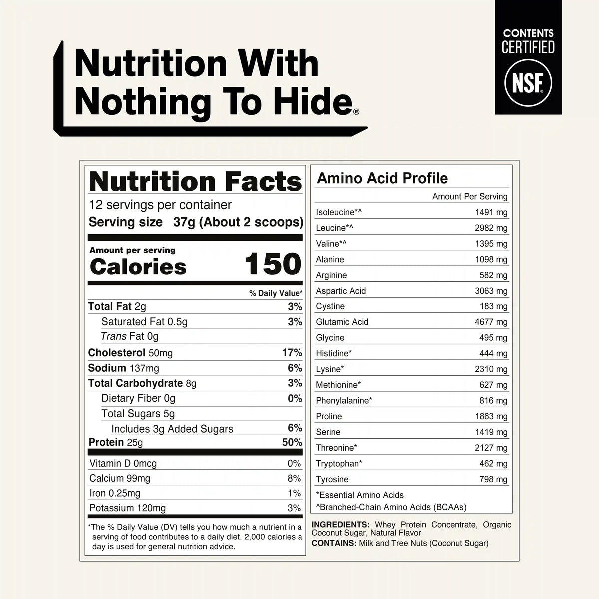 Vanilla Whey Protein Powder 1lb | Naked Vanilla Whey - 1LB